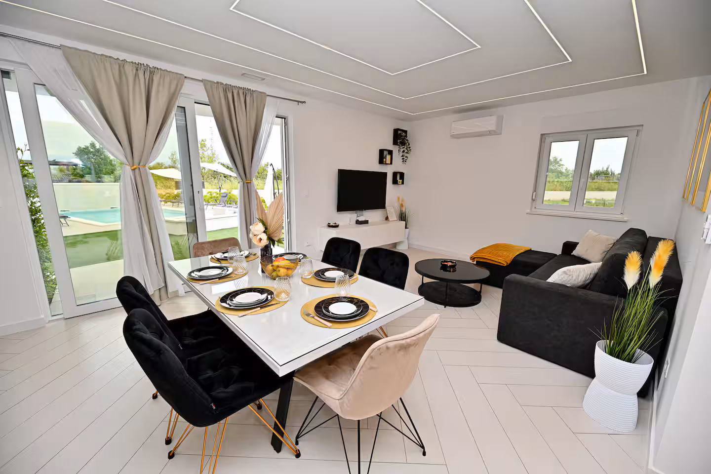 Golden Apartment living room